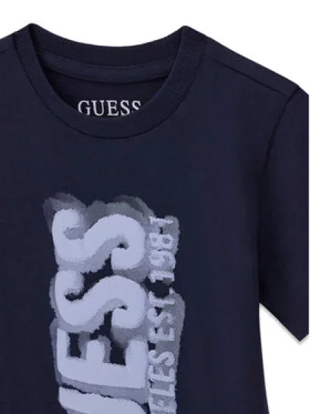 Guess Marškinėliai Tamsiai mėlyna