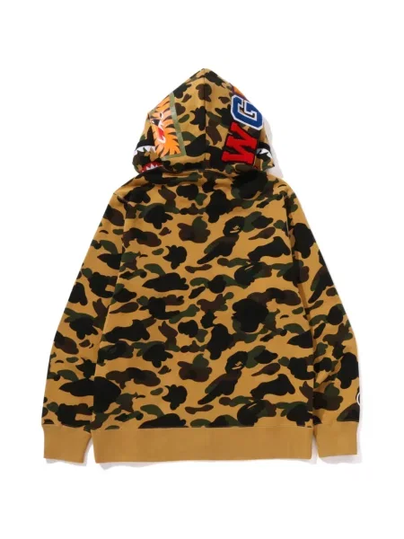 Hoodie A Bathing Ape® με σχέδιο παραλλαγής κίτρινο