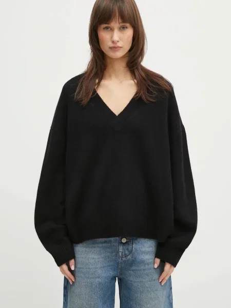 Anine Bing pulover de casmir Lee Sweater femei negru