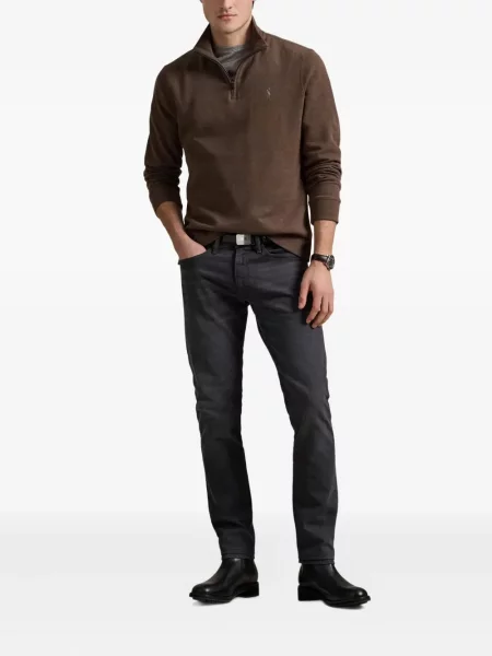 Μικρός κασκέτο Polo Ralph Lauren με χαμηλή μέση υφαίνω διαγωνίως πράσινο