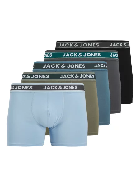 JACK & JONES Boksarice JACEVAN opal / svetlo modra / grafit / oliva črna