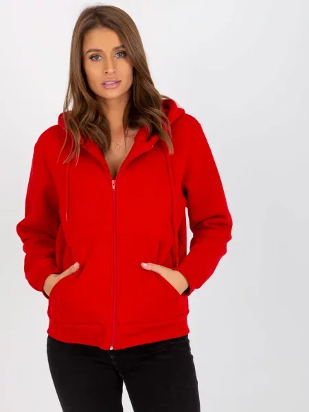 Hanorac cu glugă Fashionhunters roșu