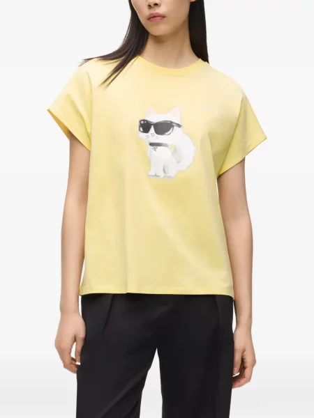 Тениска Karl Lagerfeld жълто