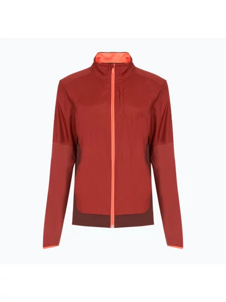 Kurtka do biegania Brooks Fusion Hybrid copper/run raisin bordowa