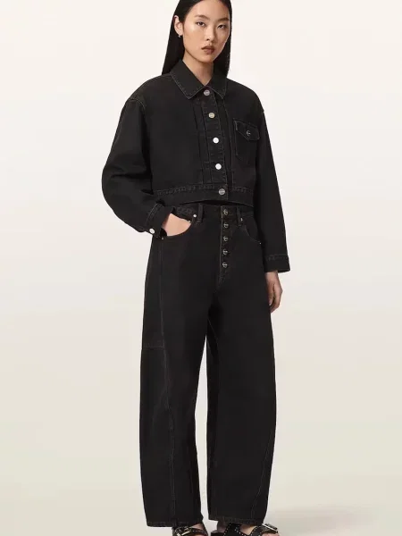 AllSaints джинсова куртка BLINK CROPPED JACKET