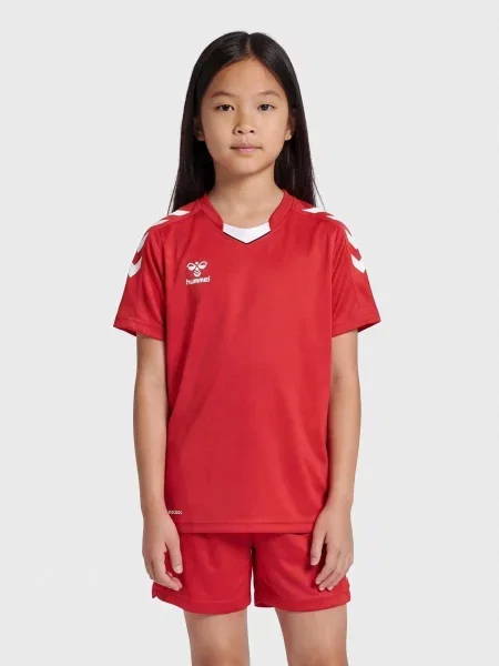Koszulka sportowa z krótkim rękawem dziecięca Hummel Core XK Kids Poly Jersey S czerwona