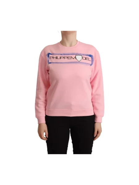 Bluza Philippe Model z długim rękawem różowa