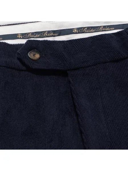 Spodnie Brooks Brothers sztruksowe niebieskie