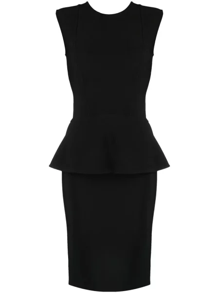 Talia sukienka Herve L. Leroux z baskinką garniturowa czarna