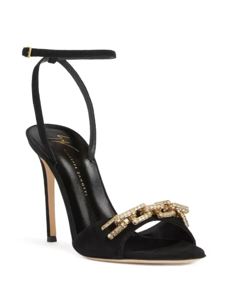 Sandale Giuseppe Zanotti de cristal negru