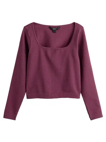 Next Tricou burgundy roșu