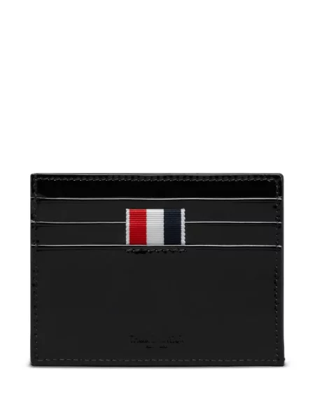 Portofel Thom Browne din piele negru