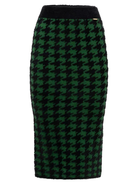 Influencer Fustă verde negru