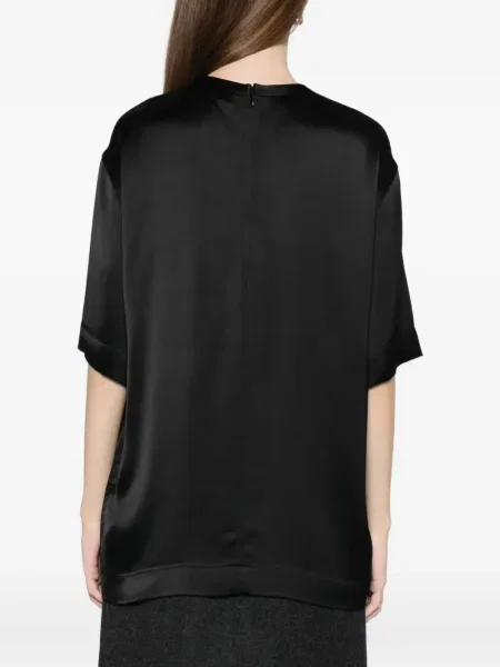 Tricou Toteme din satin negru
