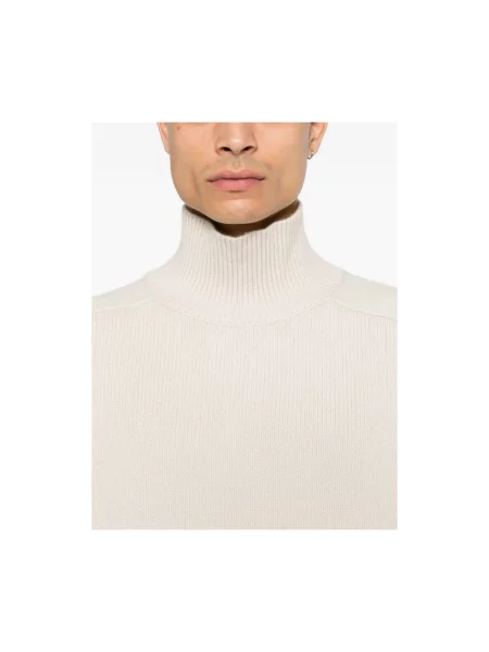 Sweter z golfem Soft Goat z kaszmiru beżowy