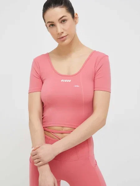 Тениска Guess розово
