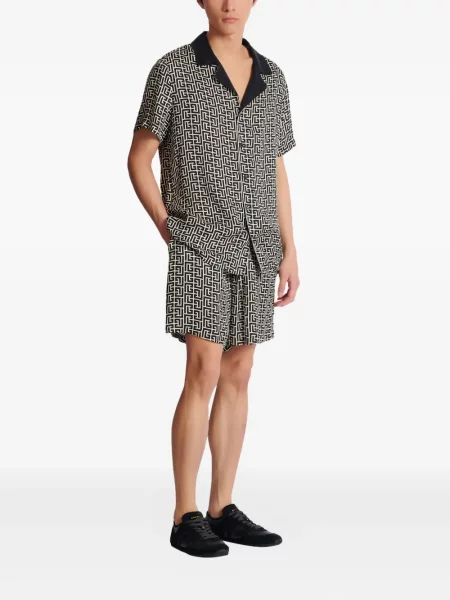 Cămașă Balmain scurtă negru