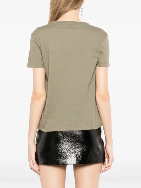 Tricou Tom Ford cu broderie verde