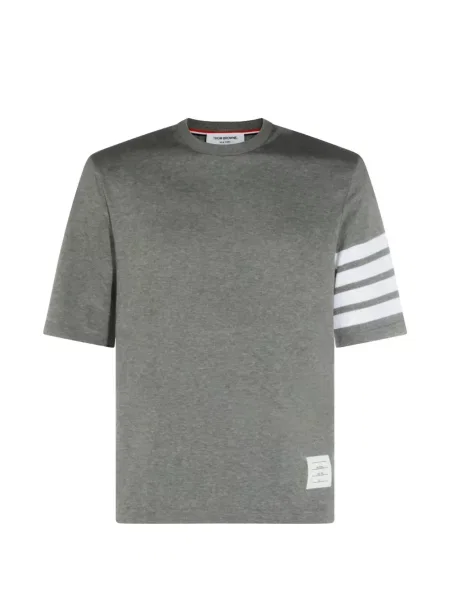 Tricou Thom Browne cu dungi gri