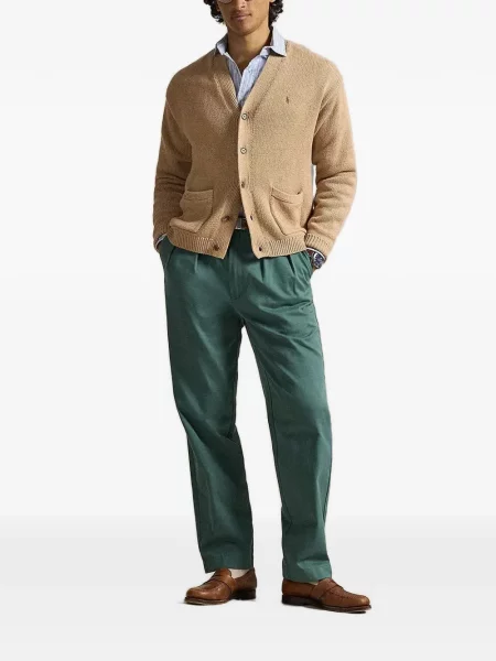 Φλοράλ κιλότα Polo Ralph Lauren με αυτόγραφο σουέτ ροζ