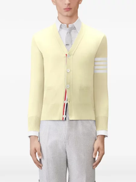 Cardigan Thom Browne de lână clasic galben
