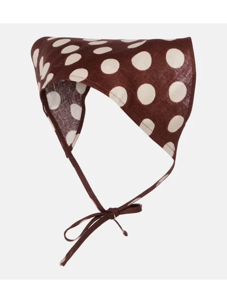 Laneni šal Faithfull na točke smeđa