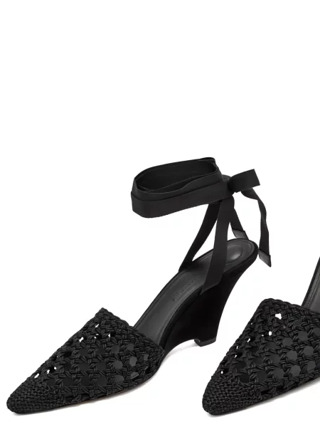 Pantofi cu toc Jacquemus cu pană negru