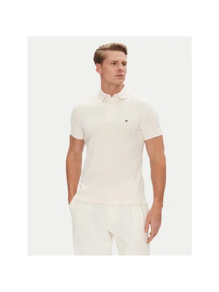 Tommy Hilfiger Pólóing Slim Fit bézs