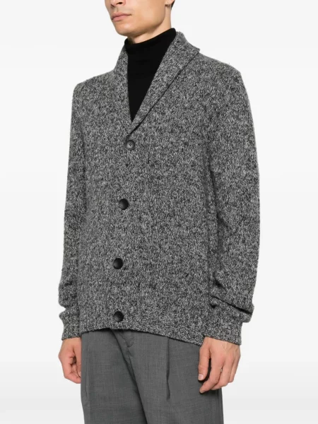 Gulerat cardigan Tagliatore gri