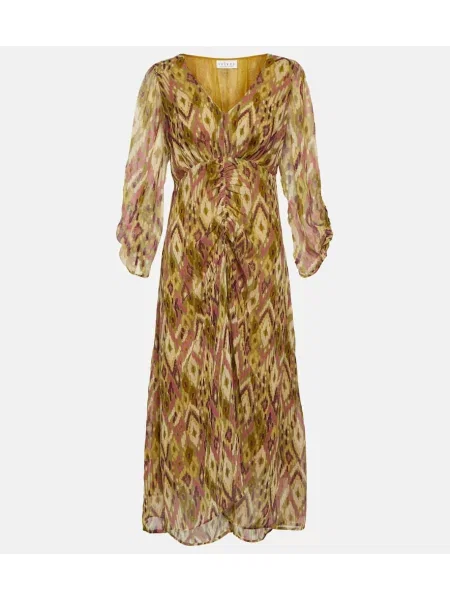 Zamatové midi šaty Velvet s potlačou po kolená biela