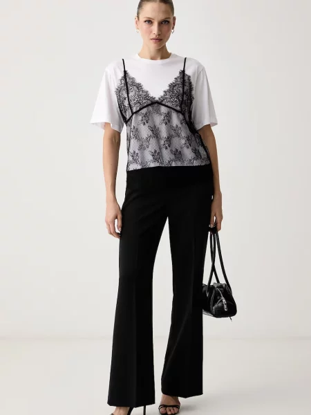 Twinset tricou pentru femei din alb