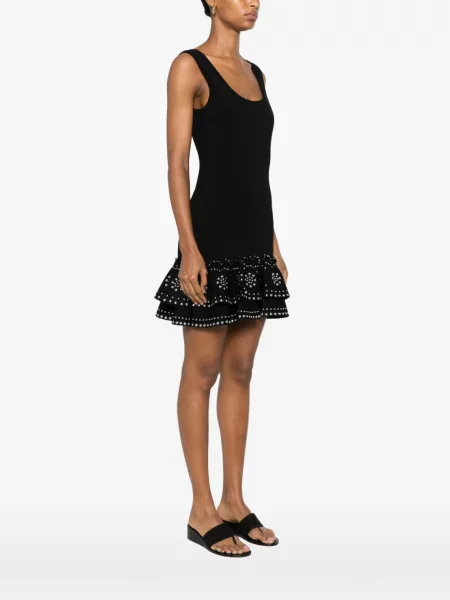 Rochie Sandro cu volane negru