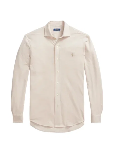 Matlasat tricou polo Polo Ralph Lauren cu decolteu rotund cu autograf roșu