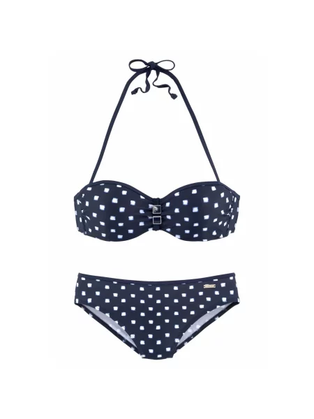 LASCANA Bikiny námornícka modrá