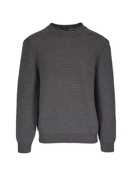 Pulover Zegna cu decolteu rotund gri