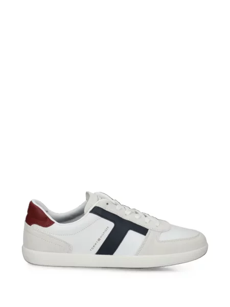 Sneakerși Tommy Hilfiger din piele alb
