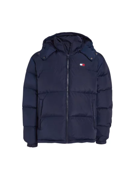 Kurtka puchowa Tommy Jeans niebieska