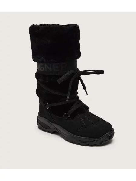 Bogner Bocanci Alta Badia S 8 B | piele întoarsă | shearling negru