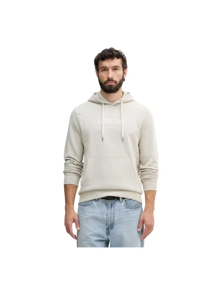Bluza z kapturem Guess z kapturem beżowa