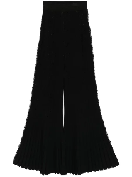 Pantaloni evazați Elie Saab tricotate evazat negru