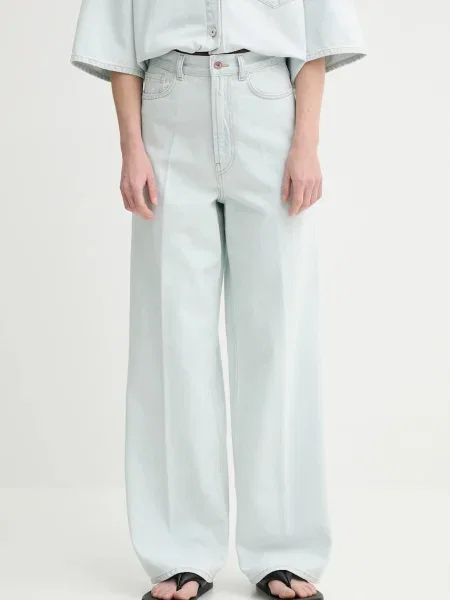 AERON jeansy MONTGOMERY high waist niebieskie