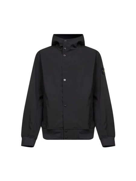 Lekka kurtka Stone Island z kamieniami czarna