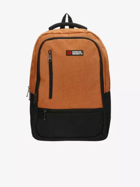 Enrico Benetti Hamburg Notebook Rust Backpack Yellow κίτρινο