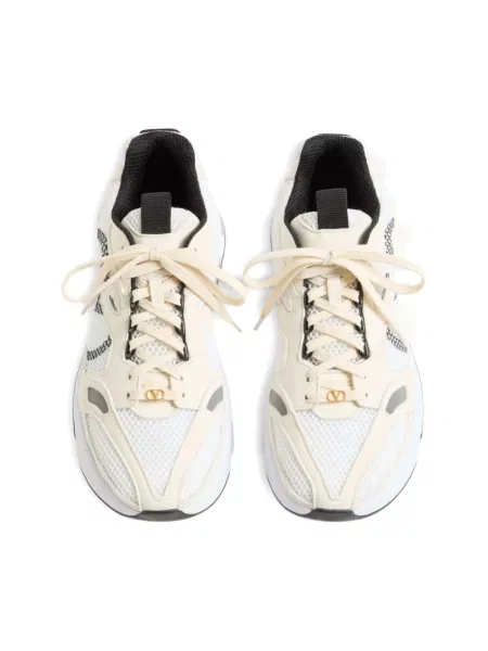 Lniane sneakersy Valentino Garavani beżowe