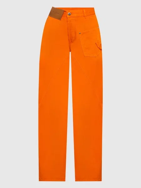 Джинси з патчем логотипа Jw Anderson помаранчеві