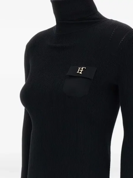 Pulover Elisabetta Franchi cu autograf negru