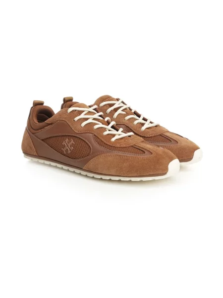 Sneakersy Tory Burch zamszowe brązowe