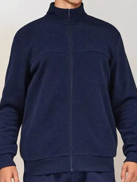 Sinsay Mikina na se stojáčkem námořnická modrá