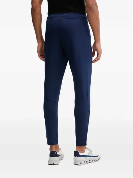 Pantaloni Adidas cu dungi alergare negru