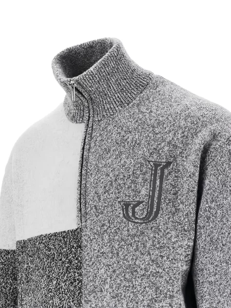 Pulover Jacquemus cu broderie gri